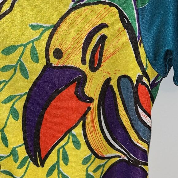 Canari Cycling Jersey Medium Short Sleeve Womens Bike Colorful Jungle Print M - Picture 4 of 6